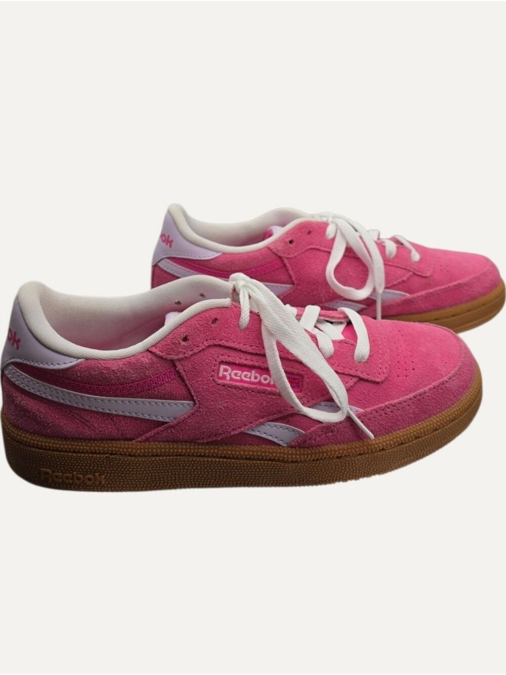 Reebok Club C Grounds UK Pink Suede Gum Sole Sneakers Women's Size 6 NWOT
